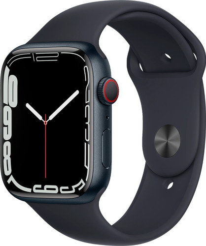 Imagen 1 de 3 de Apple Watch Series 7 45mm Gps + Celular, Midnight Aluminio