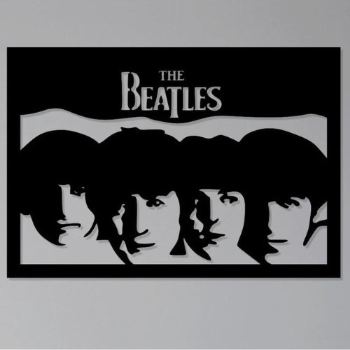 The Beatles - Cuadro Decorativo Mdf 3mm -