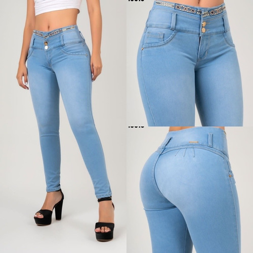 Pantalón Jeans Para Dama Moda Colombiana 