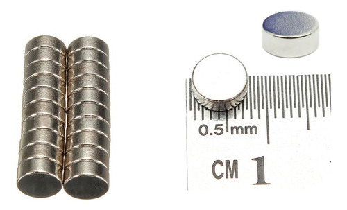 40 Imán Neodimio  7mm X 3mm N35  // Con Envio Gratis