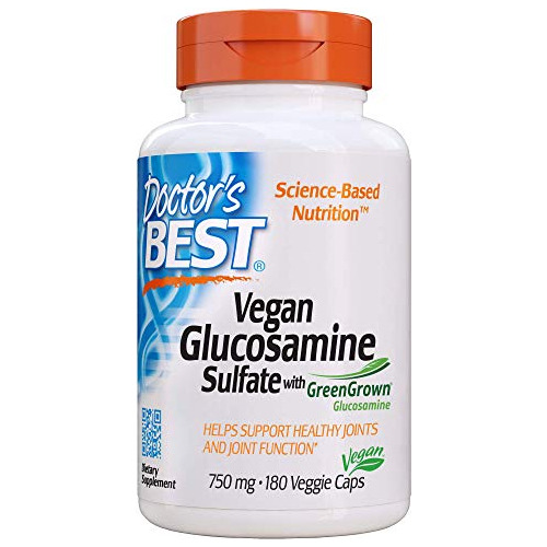 Doctor's Best Vegan Glucosamine Sulfate, Joint Support, Non-