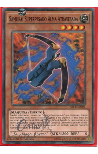 Samurai Superpesado Alam Atravesada Yu-gi-oh! 