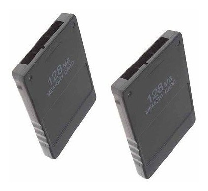 Ajuste De Un Paquete De 2black 128 Mb Memory Card Ps2 Consol