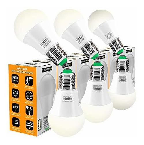 Focos Led - Motion Sensor Light Bulb Radar - 800lm Daylight 