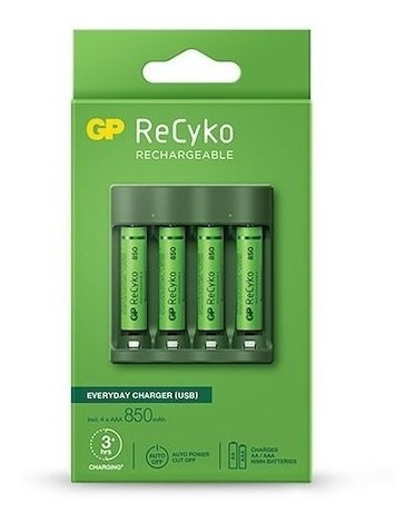 Imagen 2 de 7 de Cargador Gp + 4 Aaa 850mah + 4 Aa 2700mah Pilas Recargables