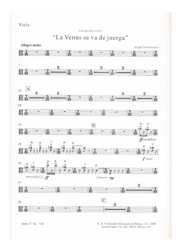 La Venus Se Va De Juerga Para Cuarteto De Cuerdas (partes).