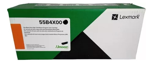 Tóner Lexmark Original Nuevo 55b4x00 Extra Alto Rendimiento 