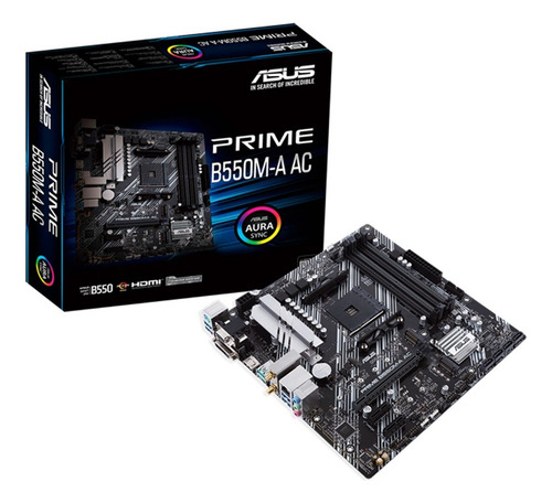 Tarjeta Madre Asus Prime B550m-a Ac Amd S-am4 Micro Atx Ddr4
