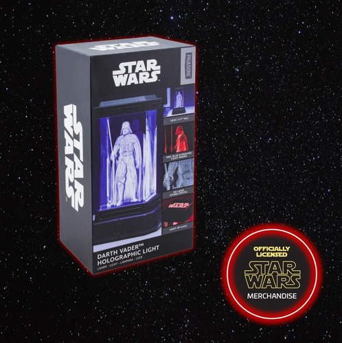 Darth Vader Luz Holográfica Starwars Coleccionable 12cm