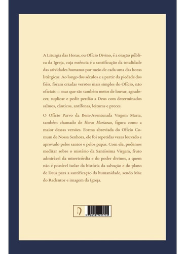 Ofício Parvo Da Bem Aventurada Virgem Maria