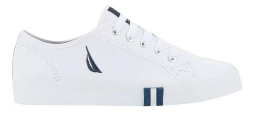 Tenis Nautica Blanco Azul Casual Original Moda 1034532