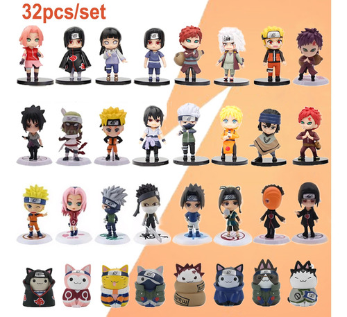 32pcs Figura De Acción Naruto Anime Regalos Infantiles