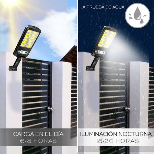Lampara Led Solar Suburbana Exterior Luminaria