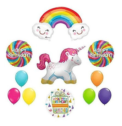 Mayflower Arco Iris Unicorn Suministros De Fiesta De Cumplea