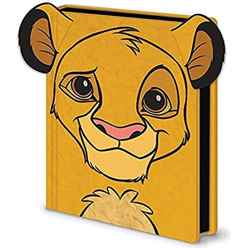 The Lion King (simba) Furry A5 Premium Notebook, Yellow