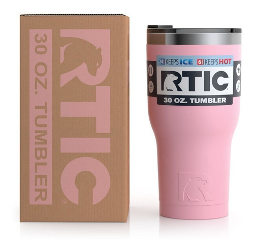 Termo Rtic 30 Oz. Acero Inoxidable Rosa