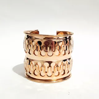 Bracelete Magia Esotérica Em Metal Dourado