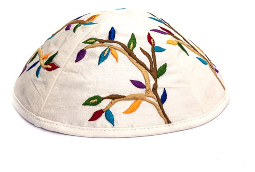 Yairemanuel Kippah Con Bordado Del Árbol De La Vida, Multico