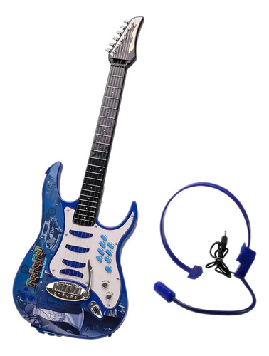 Guitarra Eléctrica De Juguete Manos Libres Rock Nroll Musica
