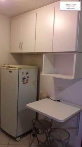 Studio Campo Belo, 28 Metros, Semi Mobiliado, 1 Vaga De Garagem - 464