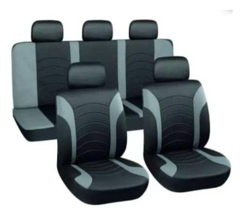 Cubre Asientos De Tela Gris/negro L/ Hyundai H-1 Minibus