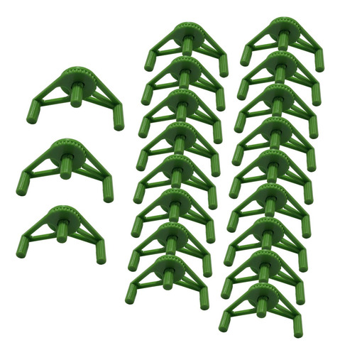 20 Piezas Clips De Entrenamiento De Plantas Doblador Verde