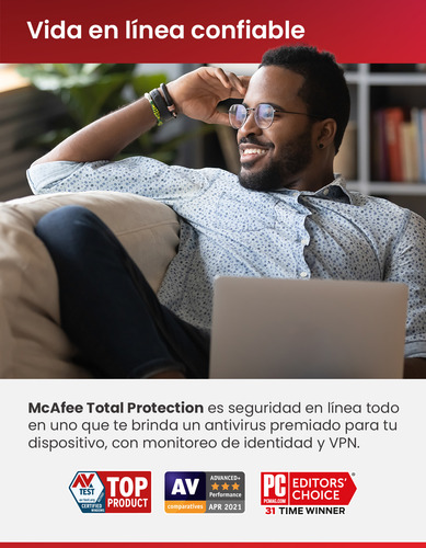 Mcafee Total Protection 2024 1 Dispositivo 1 Año Antivirus