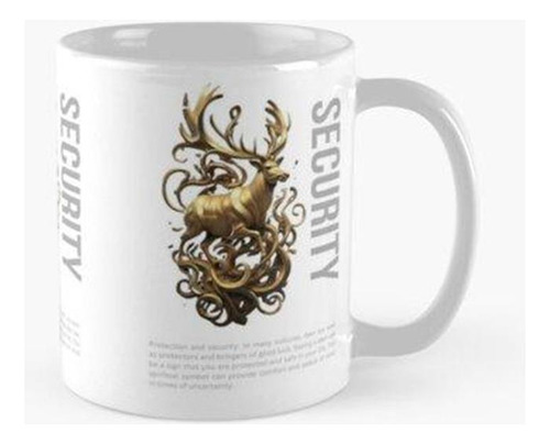 Taza El Ciervo Y Su Seguridad Calidad Premium