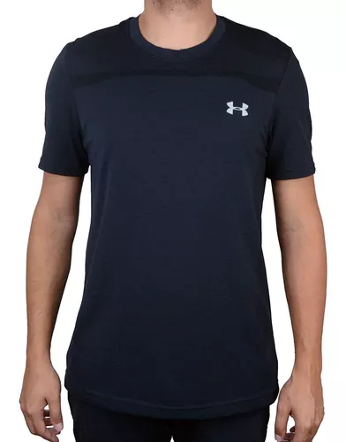 Camiseta Under Armour Seamless Masculina - 1361131-Mgy/Bk