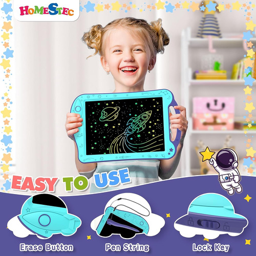 Astrodraw Dibujo Pad Juguetes, Colorido Lcd Tableta D...