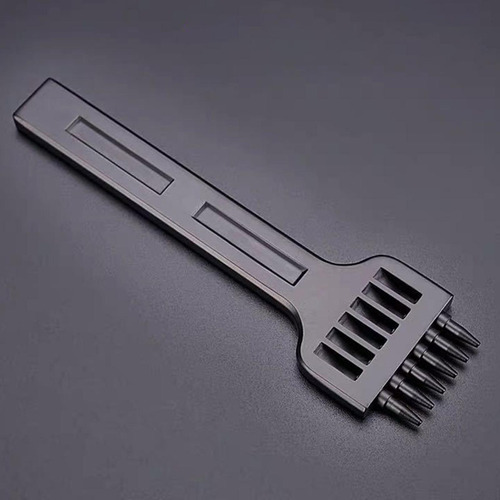 Perforadora De Cuero Durable Para Coser 4 Mm 6 Puntas Negro