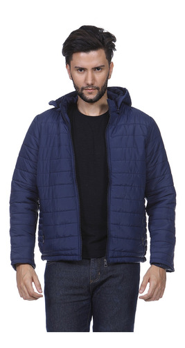 Jaqueta Puffer Masculina Capuz Zíper Bobojaco Inverno Rf2308