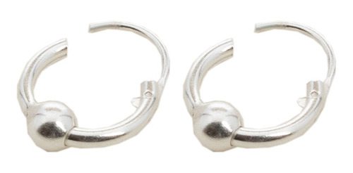 Aro Argolla De Nariz/oreja De Plata 925 Rapa Iti - Plateado