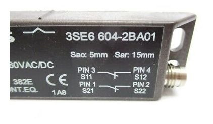 Siemens 3se6604-2ba01 60vac/dc Nsnp Mgg