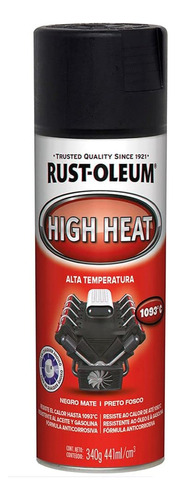 Pintura Aerosol Alta Temperatura Motor Rust Oleum Negro