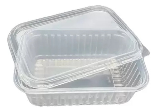 2 Kit Pote Plastico Marmita Fit 750ml Microonda Freezer 24un
