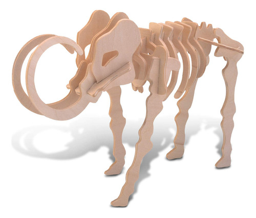 Iq Assembling Products Series Balsa Wood 3d Puzzle Mammoth