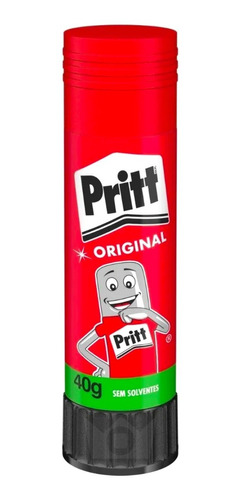 Cola Big Bastão Pritt Original Lavável 40g Sem Solventes 