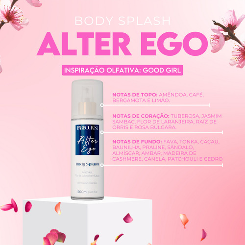Kit Body Splash + Body Cream Hidratante - Alter Ego - 200ml +300g