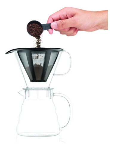 Gotero De Café Vidrio Borosilicato 600 Ml Filtro Acero Inoxi