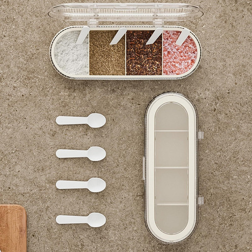 Caja De Condimentos De Cocina, Botes De Especias De Cocina