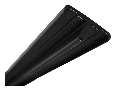 Imagen 1 de 2 de Cantonera De Aluminio 18mm Negro Mate 3 Metros