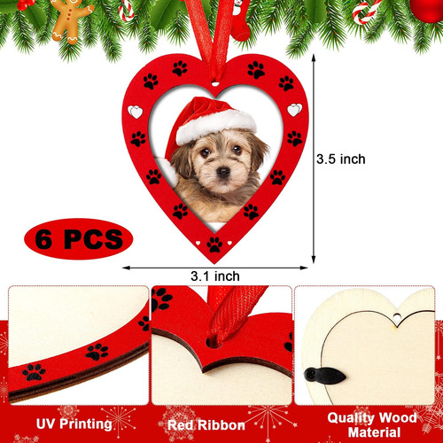 6 Piezas Dog Heart Frame Marco Marco De Fotra De Navia