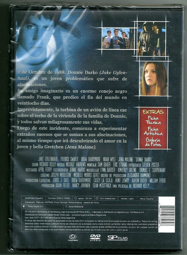 Donny Darko. Richard Kelly. Dvd Nuevo Sellado