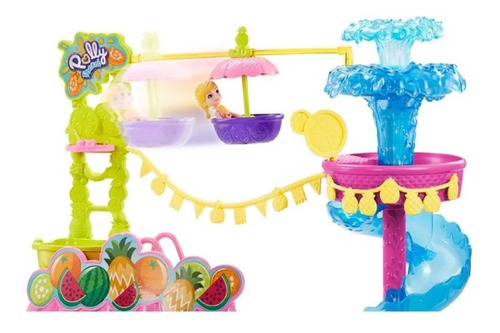 Set Polly Pocket Parque Acuático De Piñas Muñeca Accesorios