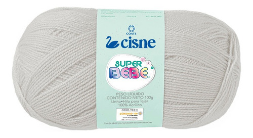 Lana Cisne Super Bebe X 5 Ovillos - 500gr Por Color Color Gris 19002