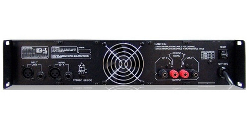 Amplificador Poder Backstage Cs12000 Y Msi Color Negro Potencia De Salida Rms 1000 W