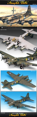 Imagem 6 de 6 de Plastimodelismo Bombardeiro Boeing B-17 1/72