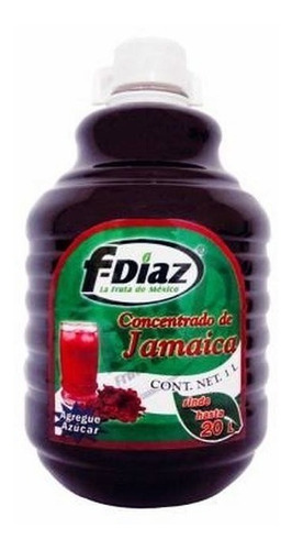 F-díaz · Concentrado Para Bebida Sabor Jamaica 1l