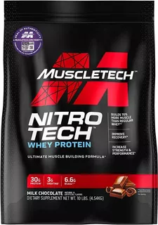 Proteina Nitro Tech Whey Protein Performance Series 10 Lbs